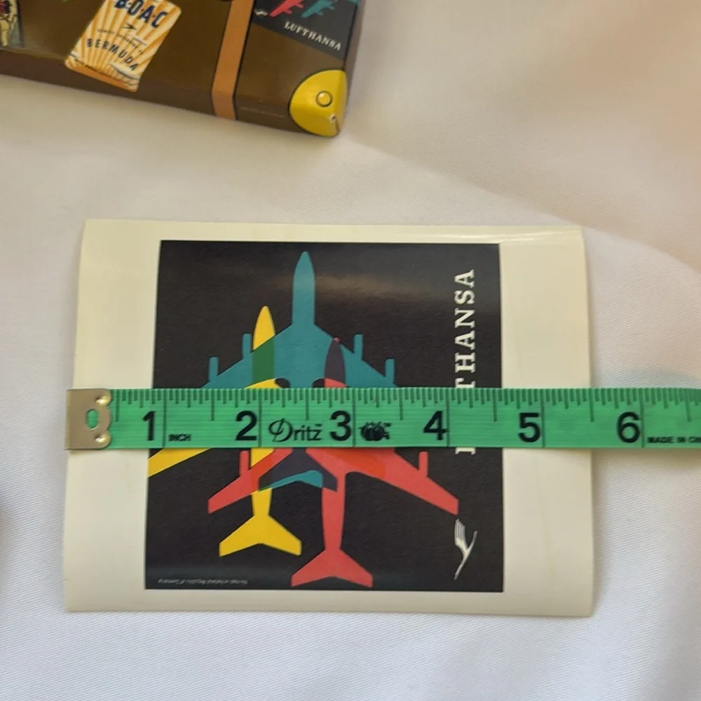 Travel stickers luggage labels wings of the world international airlines